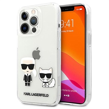 Karl Lagerfeld Karl & Choupette iPhone 13 Pro Max Hybride Hoesje - Doorzichtig