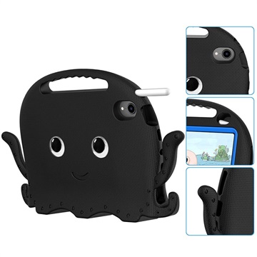 iPad Mini (2021) Schokbestendige draagtas voor kinderen - Octopus - Zwart
