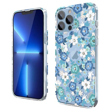 Kingxbar Brilliant Series iPhone 13 Pro Case - Blauw