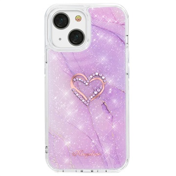 Kingxbar Epoxy Series iPhone 13 Hybrid Case - Paars