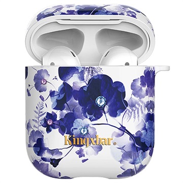 Kingxbar Swarovski AirPods / AirPods 2 Case - Orchid