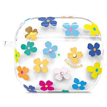 Kingxbar Sweet Series AirPods 3 TPU-hoesje - Kleurrijke bloemen