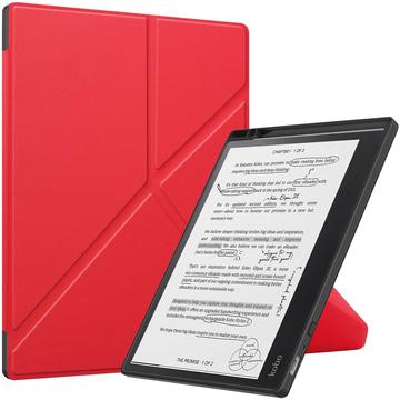 Kobo Elipsa 2E Origami standaard foliohoes - Rood