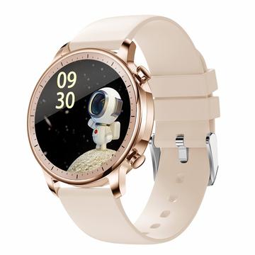 LEMONDA SMART V23 1,3 Volledig touchscreen Smart horloge IP67 Waterdicht Fitness horloge met bloeddruk gezondheidsmonitoring informatie Push - Gold