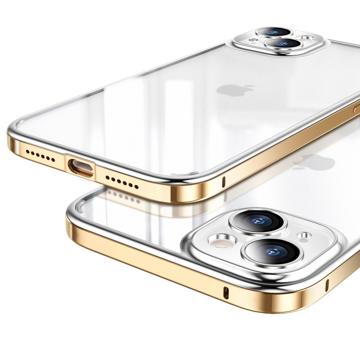 Luphie Anti-Kras iPhone 14 Hybride Hoesje - Goud