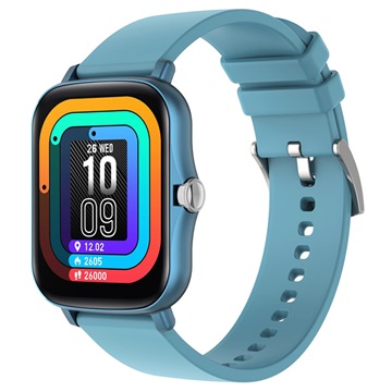 Lemfo Y20 Waterdichte Smartwatch met Hartslag - Blauw