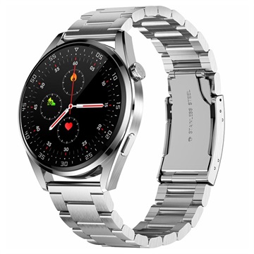 Lemonda Smart E20 Pro Smartwatch - Roestvrij staal - Zilver