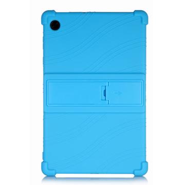 Lenovo Tab M10 Gen 3 Silicone hoesje met kickstand - Blauw