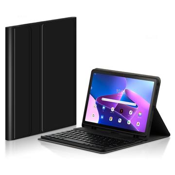 Lenovo Tab M10 Plus Gen 3 Bluetooth Toetsenbord Hoesje - Zwart