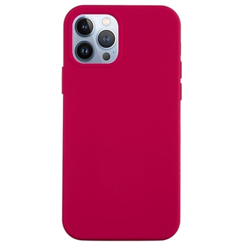 iPhone 14 Pro Liquid Siliconen Hoesje - Hot Pink