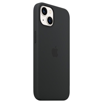 iPhone 13 Mini Liquid Siliconen Hoesje - MagSafe Compatibel - Zwart