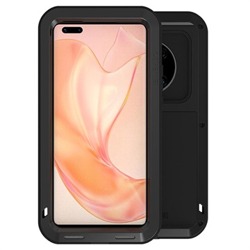 Love Mei Krachtige Huawei Mate 40 Pro Hybrid Case - Zwart