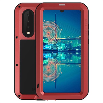 Love Mei Powerful Huawei P30 Hybrid Case - Rood