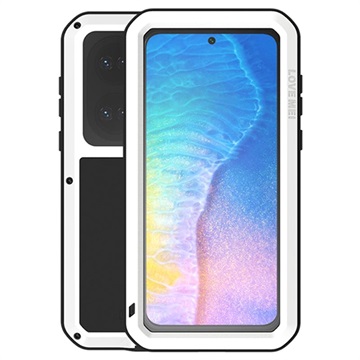 Love Mei Krachtige Huawei P50 Hybrid Case - Wit