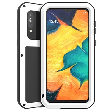 Love Mei Krachtige Samsung Galaxy M30 Hybrid Case - Wit