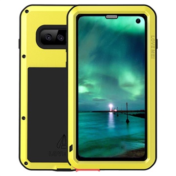 Love Mei Krachtige Samsung Galaxy S10 Hybrid Case - Geel