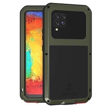 Love Mei Powerful Samsung Galaxy A42 5G Hybrid Case - Legergroen