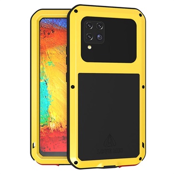 Love Mei Krachtige Samsung Galaxy A42 5G Hybrid Case - Geel