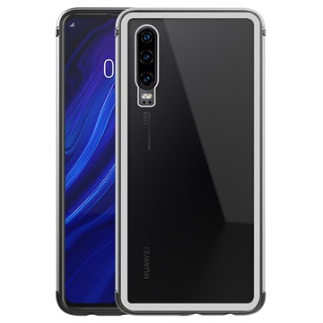 Love Mei Shadow Huawei P30 Hybrid Case - Zilver / Transparant