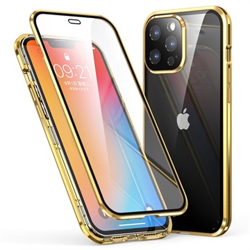 Luphie Magnetisch iPhone 13 Pro Hoesje - Goud