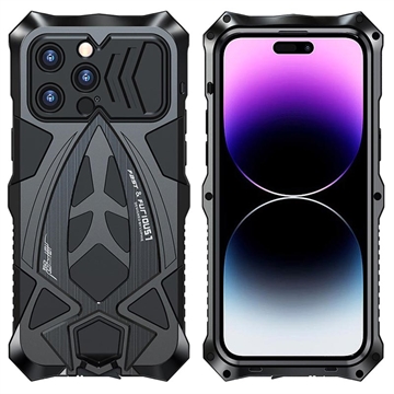 Luphie Sports Car Design iPhone 14 Pro Max Max Hybride Hoesje - Zwart