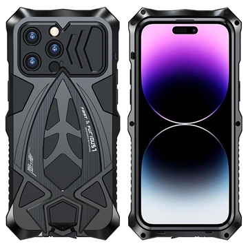 Luphie Sports Car Design iPhone 14 Pro Hybride Hoesje - Zwart