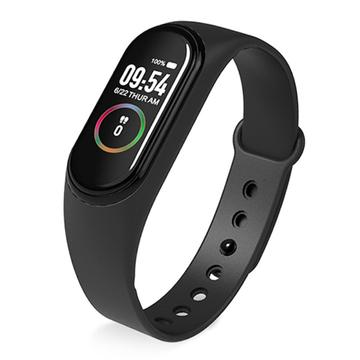 M4 Plus Bluetooth Sports Smart Watch Fitness Tracker Android IOS Smart Armband - Zwart