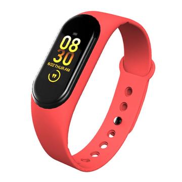 M4 Plus Bluetooth Sports Smart Watch Fitness Tracker Android IOS Smart Armband - Rood