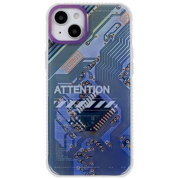 Mutural Modern Series iPhone 14 Hybride Hoesje - Paars