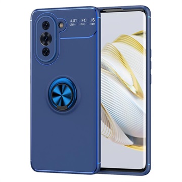 Huawei Nova 10 Pro Magneet Ringgrip Hoesje - Blauw