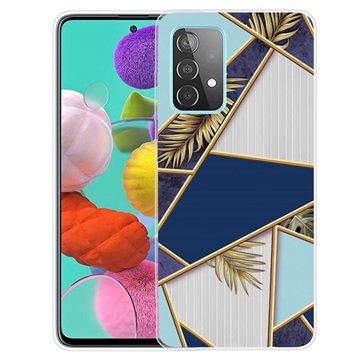 Marmer Patroon Samsung Galaxy A32 (4G) TPU Hoesje - Blauw