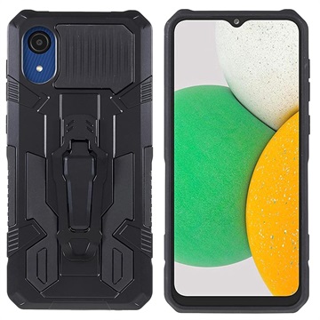 MechWarrior Project Samsung Galaxy A03 Core Hybrid Cover - Zwart