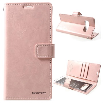 Mercury Goospery Blue Moon Samsung Galaxy S10 Wallet Case - Roségoud