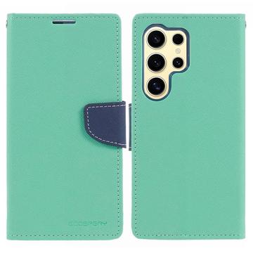 Mercury Goospery Fancy Diary Samsung Galaxy S24 Ultra Portemonnee Hoesje - Cyan