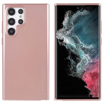 Mercury Goospery iJelly Samsung Galaxy S22 Ultra 5G TPU Hoesje - Rose Goud