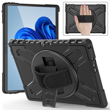 Microsoft Surface Pro 8 Heavy Duty 360 Cover met Draagriem - Zwart