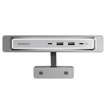 Momax OneLink Tesla Model 3/Y 4-Poorts USB-Extensie - Zilver