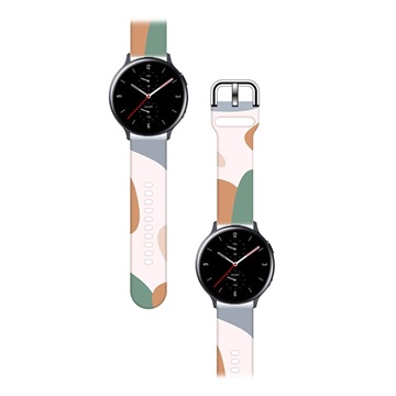 Moro Samsung Galaxy Watch siliconen band - 46 mm - groen / camouflage