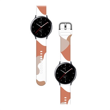 Moro Samsung Galaxy Watch siliconen band - 46 mm - rood / camouflage