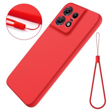 Motorola Edge 50 Pro Liquid Siliconen Hoesje - Rood