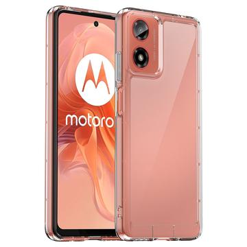 Motorola Moto G24 Power Krasbestendig Hybride Hoesje - Doorzichtig