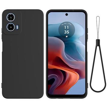 Motorola Moto G34 Liquid Siliconen Hoesje - Zwart