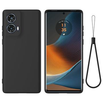 Motorola Moto G85 Liquid Siliconen Hoesje - Zwart