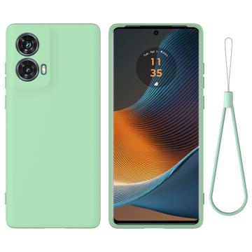 Motorola Moto G85 Liquid Siliconen Hoesje - Groen