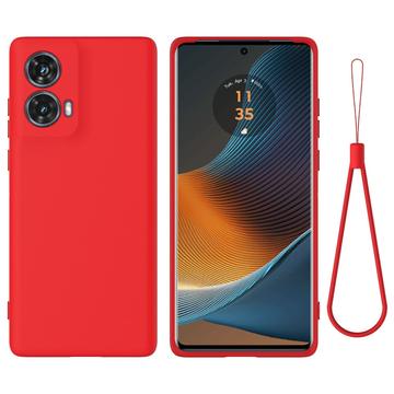 Motorola Moto G85 Liquid Siliconen Hoesje - Rood