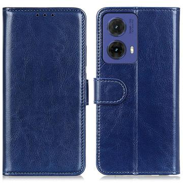 Motorola Moto G85 Portemonnee Hoesje met Magnetische Sluiting - Blauw