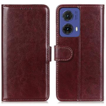 Motorola Moto G85 Wallet Case met Magnetische Sluiting - Bruin