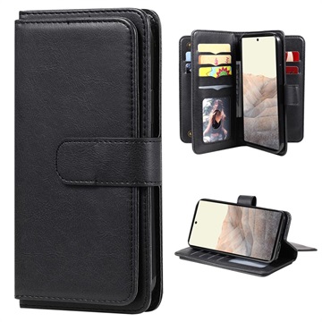 Multi-Card Slot Xiaomi Redmi Note 11T 5G/Poco M4 Pro 5G Wallet Case - Zwart