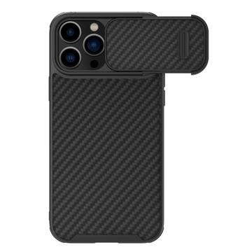 Nillkin Synthetic Fiber S iPhone 14 Pro Hybride Hoesje - Zwart