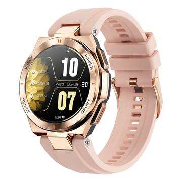 NX17 1.19-inch AMOLED Vrouwen Waterdichte Bluetooth Bellen Smart Watch Fitness Tracker Smart Armband - Roze